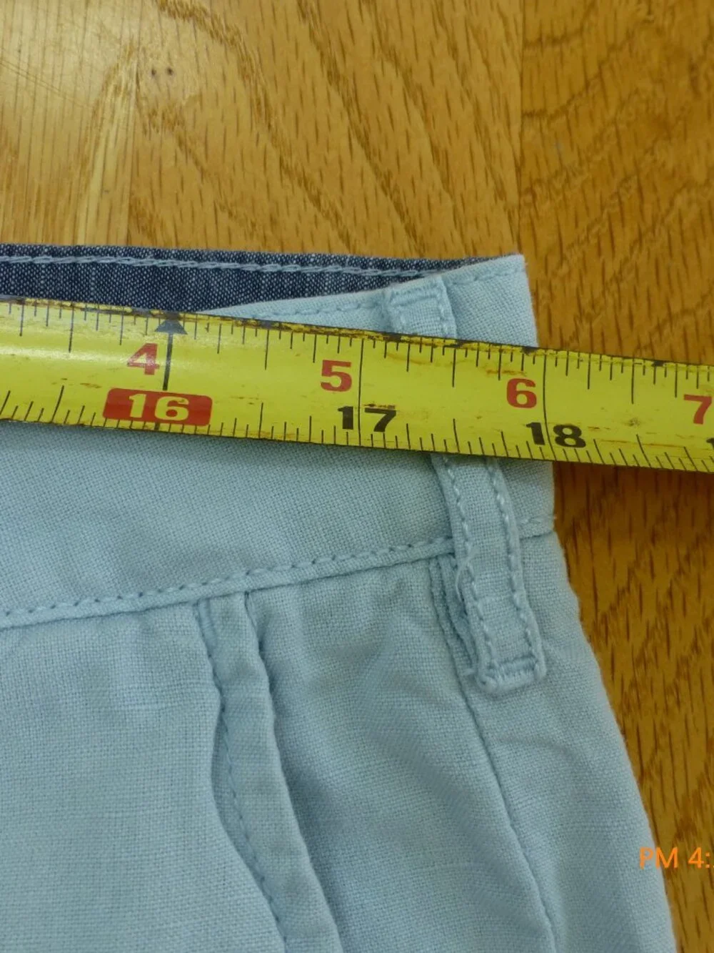 Faherty Linen Blend Chinos size 36 Light Blue Preppy Coastal Golf